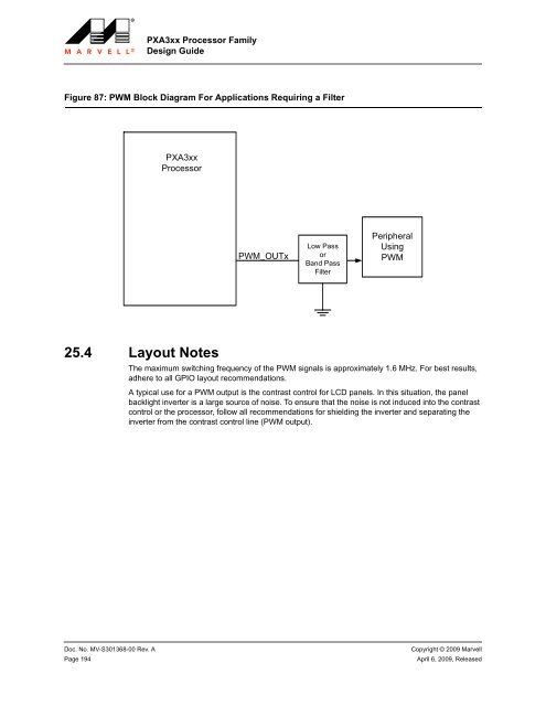 PXA3xx Design Guide - Marvell