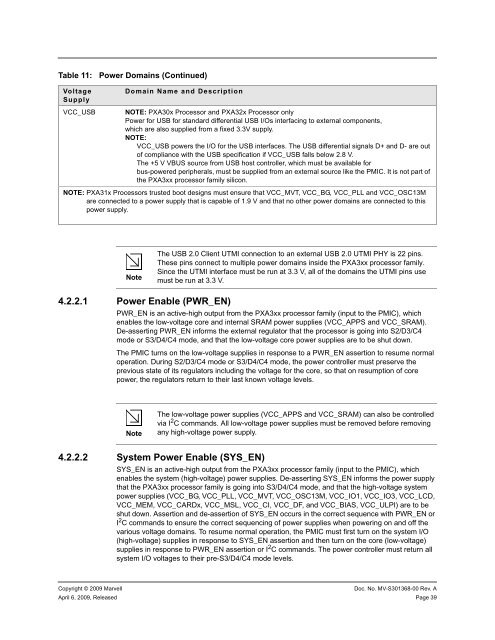 PXA3xx Design Guide - Marvell