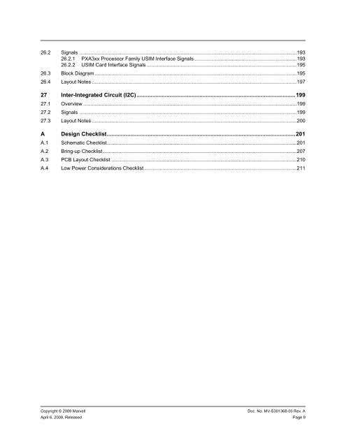 PXA3xx Design Guide - Marvell