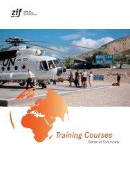 ZIF Training Courses - an Overview