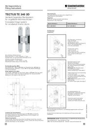 SIMONSWERK TECTUS TE 340 3D Install Guide - Epivots