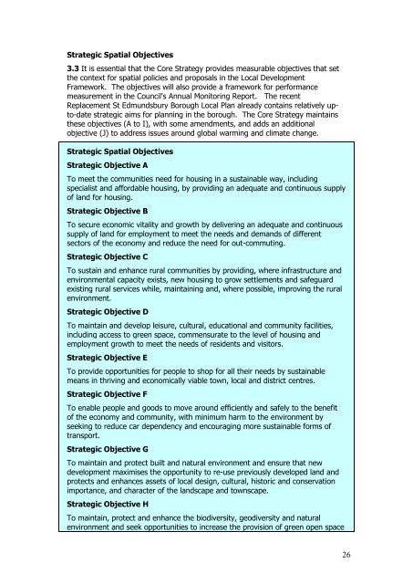 St Edmundsbury Core Strategy (December 2010)