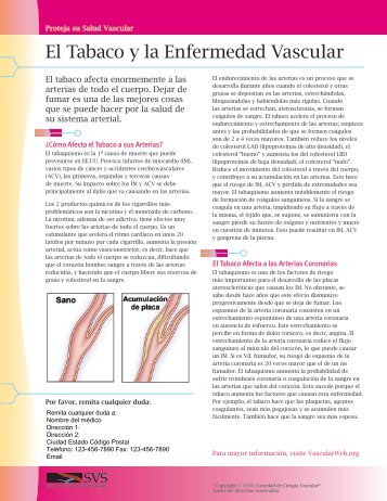 El Tabaco y la Enfermedad Vascular - VascularWeb