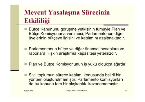 BÜTÇE KANUNU ve BÜTÇE SÜRECİ Ercan ÇELİKER TBMM Plan ...