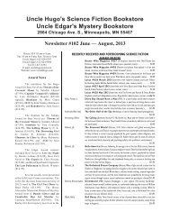 Newsletter 102 PDF - 2-column format - expanded ... - Uncle Hugo's