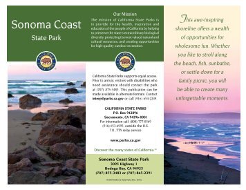 Sonoma Coast SP Brochure - Stewards of the Coast and Redwoods