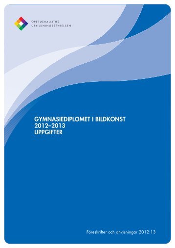 Uppgifterna 2012-2013 - Edu.fi
