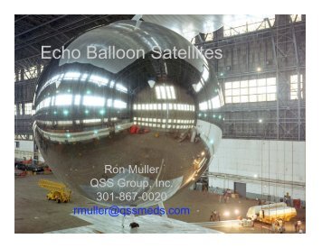 Echo Balloon Satellites.ppt [Read-Only] - Nicap