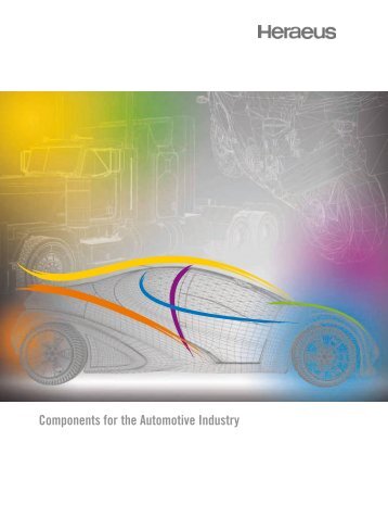 Components for the Automotive Industry - Heraeus Precious Metals