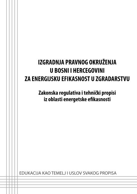 BROSURA EEZ.indd - Centar za energetsku efikasnost