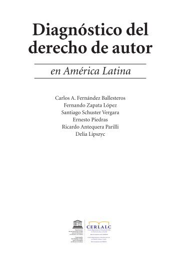 Diagnóstico del derecho de autor - Cerlalc