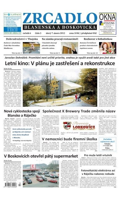 LetnÃ kino - Zrcadlo Blanenska a Boskovicka