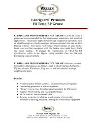 Lubriguardâ„¢ Premium Hi-Temp EP Grease - Warren Oil Company ...