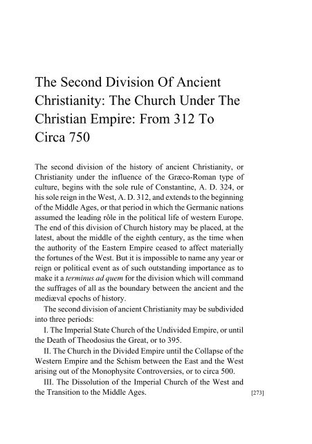 A Source Book for Ancient Church History - Mirrors