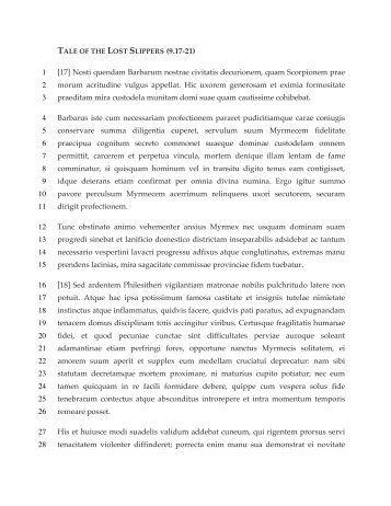 [17] Nosti quendam Barbarum nostrae civitatis ... - The Latin Library