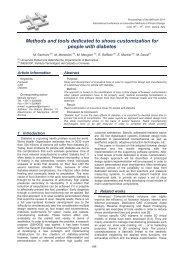 Methods and tools dedicated to shoes customization ... - IMProVe2011