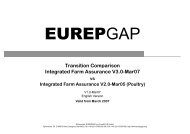 Transition Comparison Integrated Farm Assurance V3 ... - GlobalGAP
