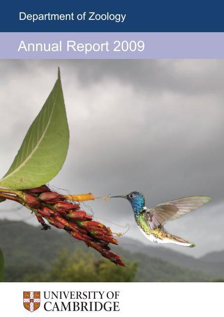 Annual Report 2009 - Department of Zoology - University of ...