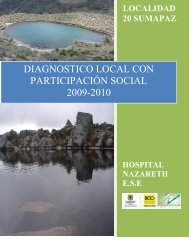 diagnostico local con participacion social - Hospital Nazareth I Nivel ...