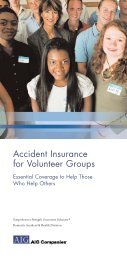 Accident Insurance For Volunteer Groups - AIG.com