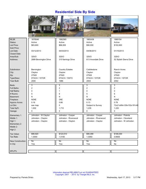 Residential Side By Side