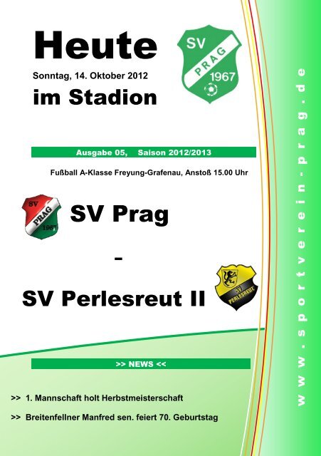 SV Perlesreut II - Sportverein Prag