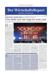 Der WirtschaftsReport Nachrichten und Kommentare EXPO 2010 in ...