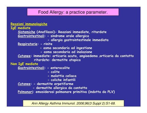 (Microsoft PowerPoint - Allergie Alimentari et\340 pediatrica ... - Aicod