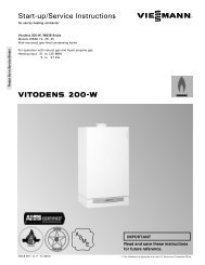 Vitodens 200 WB2B 19, 26, 35 Start-Up . Service Instructions