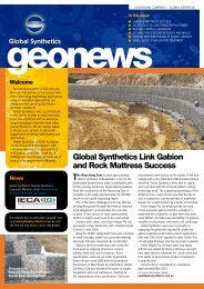 GeoNews May 2010 Newsletter - Global Synthetics