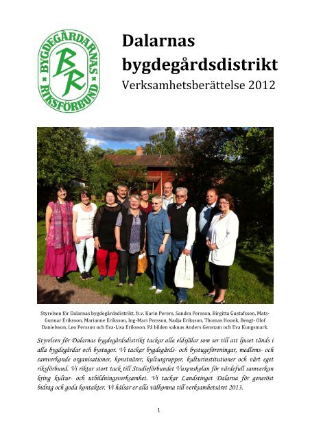 BR Dalarna VB 2012-web - BygdegÃ¥rdarnas RiksfÃ¶rbund