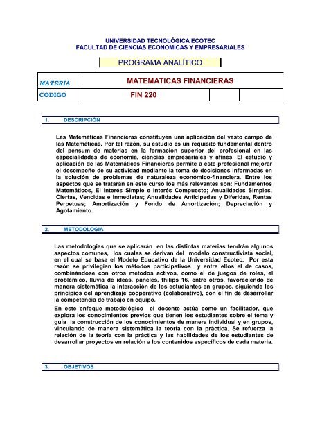 JEFFERSON INTERNATIONAL COLLEGE - Universidad Ecotec