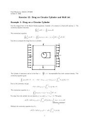 Exercise 12: Drag on Circular Cylinder and Wall ... - KTH Mechanics
