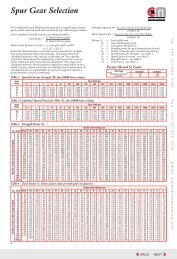 Spur Gears PDF Catalogue - Cross & Morse