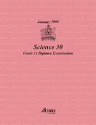 Science 30 January 1999 Grade 12 Diploma Examination