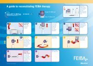 FEIBA reconstitution guide - Haemophilia Care