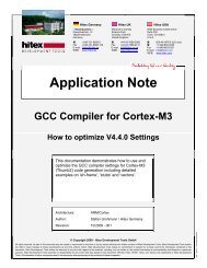 Application Note GCC Compiler for Cortex-M3 How to ... - Hitex