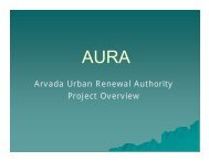 AURA Projects Overview - Arvada