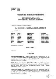 tribtinale ordinario di torino rept]bblica italiana in nome ... - Aodv231.it