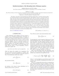 Statistical mechanics of the fluctuating lattice Boltzmann equation