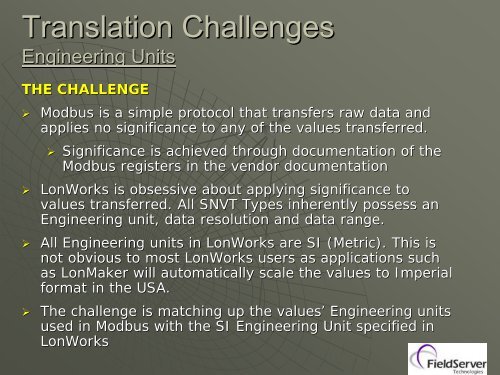 Connecting Modbus and LonWorks Networks - FieldServer ...