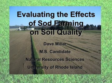 Soil Quality and Sod Farming - NeSoil