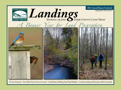 Landings- Spring 2013 (3.2 mb) - Door County Land Trust