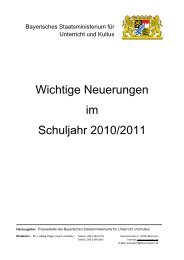 Wichtige Neuerungen im Schuljahr 2010/2011