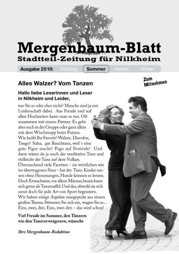 Mergenbaum-Blatt Sommer 2010 - von Wolfgang Giegerich