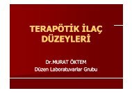 Ã Ä° Ä° TERAPÃTÄ°K Ä°LAÃ DÃZEYLERÄ° - DÃ¼zen Laboratuvarlar Grubu