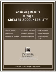 GREATER ACCOUNTABILITY