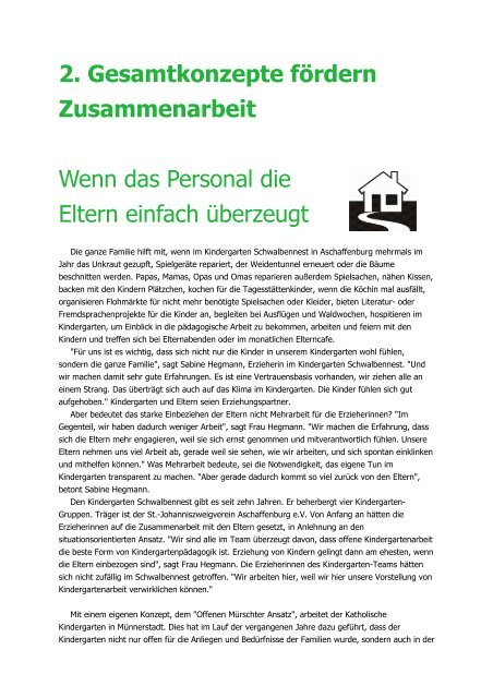 2. Gesamtkonzepte fördern Zusammenarbeit - Bistum Würzburg