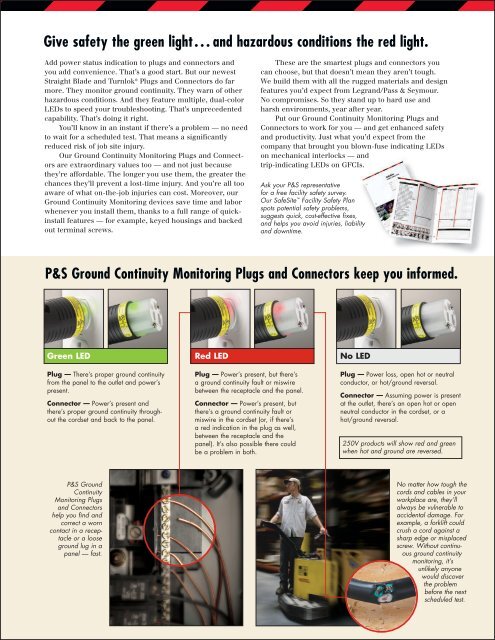 Ground Continuity Monitoring Plugs and Connectors - by Legrand