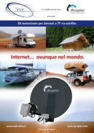 Kit motorizzato per internet e TV via satellite - STAB